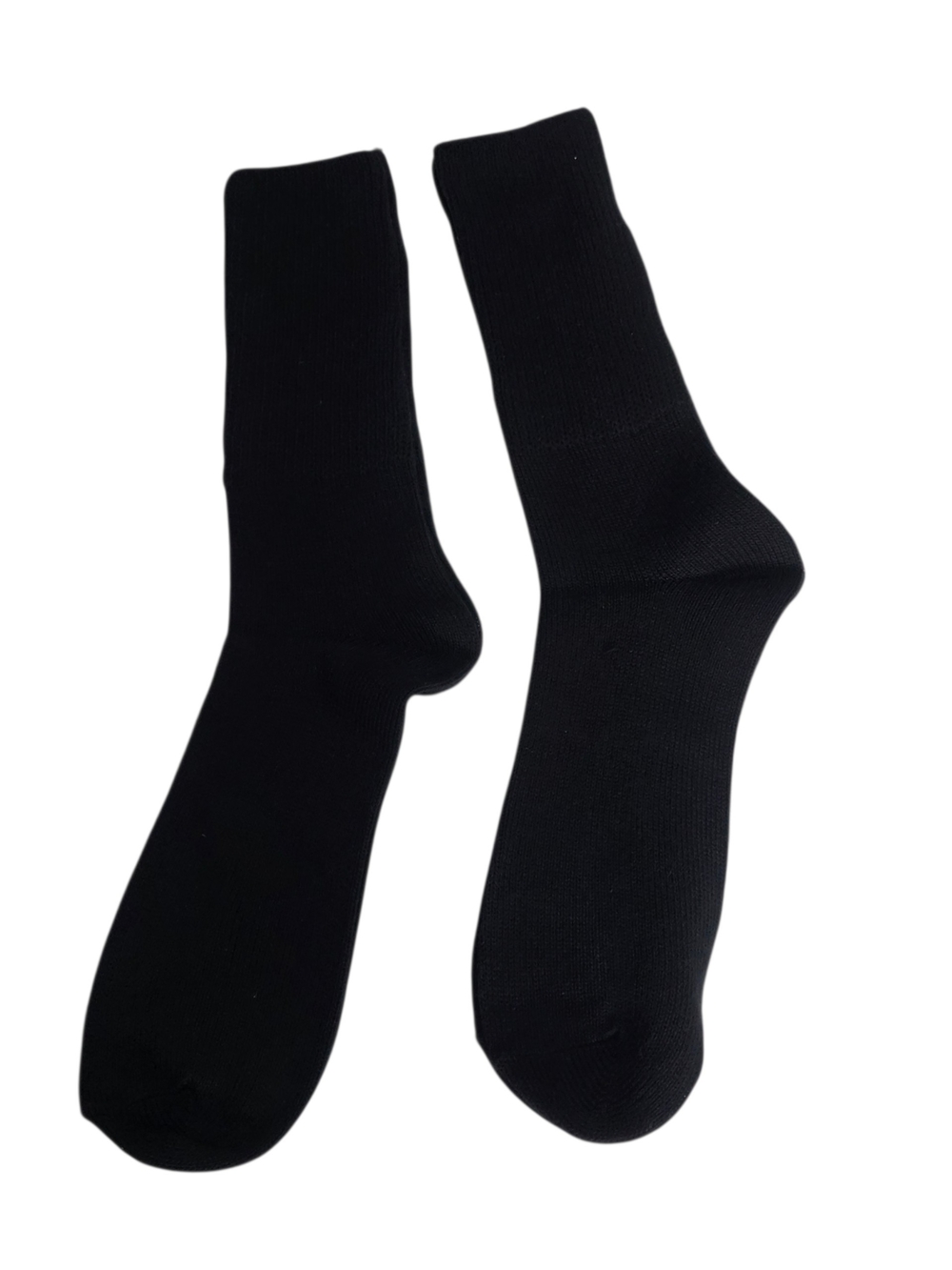 Classic Black Men's Dress Crew Socks - Everyday Comfort